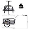 Folding Bike Cargo Trailer Cart with Seat Post Hitch - Black view 3