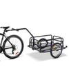 Folding Bike Cargo Trailer Cart with Seat Post Hitch - Black view 4