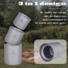 Boundless Voyage Double Walled Titanium Cup Insulated Mug Anti-scalding Outdoor Camping Tableware 120ml 180ml 300ml 450ml (3 PCS (120+180+300ml)) view 2