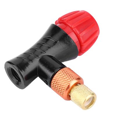 Inflator Head, 1Pcs Aluminum Alloy CO2 Inflator Inflation Valve Air Pump for Road and Mountain Bikes and Spare Parts