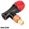 Inflator Head, 1Pcs Aluminum Alloy CO2 Inflator Inflation Valve Air Pump for Road and Mountain Bikes and Spare Parts view 2