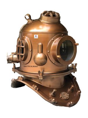 Boston Antique 18" Diving Helmet U.S Navy deep Sea Vintage Divers Helmet Replica