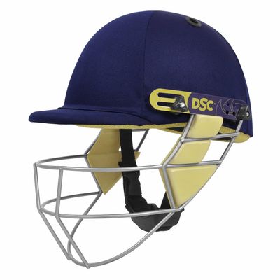 DSC Bouncer Cricket Helmet | Navy Blue | Size: Extra Small | for Men & Boys | Steel Grill | Adjustable Back Support Strap | Removable and Washable Sweatband | Lightweight