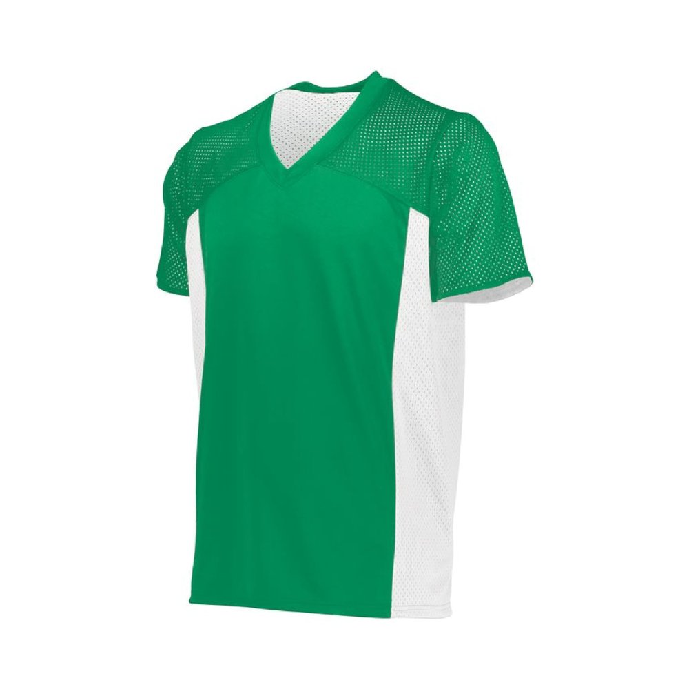 Augusta Sportswear Mens Reversible Flag Football Jersey, Kelly/White S