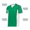 Augusta Sportswear Mens Reversible Flag Football Jersey, Kelly/White S view 4