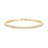 PAVOI 14K Gold Plated Cubic Zirconia Classic Tennis Bracelet | Yellow Gold Bracelets for Women | 7 Inches view 1