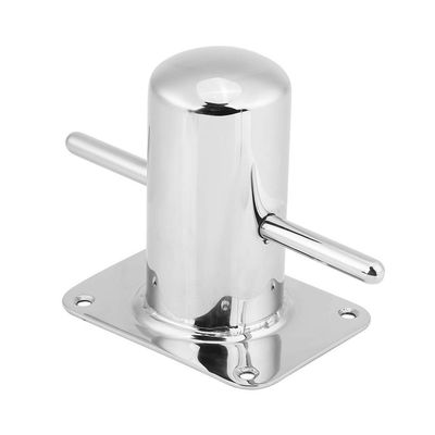 Boat Bollard Stainless Steel Single Cross Bollard Boat Yacht Mooring Cleat Samson Post for Marine Yacht 120mm*90mm, Boat, Yacht Spare Parts