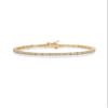 PAVOI 14K Gold Plated Cubic Zirconia Classic Tennis Bracelet | Yellow Gold Bracelets for Women | 7.5 Inches view 1