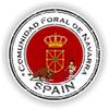 1x Spain Comunidad Navarra Round Vinyl Waterproof Sticker - 10cm / 4inches view 1