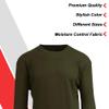 Galaxy by Harvic Mens Crew Neck Thermal Shirt (Multiple Sizes/Colors) Olive view 3