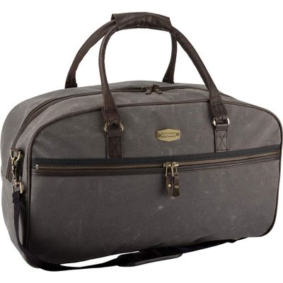 Stormy Kromer The Legacy Bowler - Vintage Bag, Rugged Waxed Cotton, Leather Trim