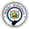 1x West Virginia Round Vinyl Waterproof Sticker - 10cm / 4inches view 1