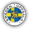 1x Sweden Uppsala Round Vinyl Waterproof Sticker - 5cm / 2inches view 1