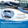 DockingPal - Premium Bungee Dock Line for Boats | Elastic Mooring Rope Stretches to Absorb Shocks & Prevent Damage to Your Watercraft | Safer Docking for Your Boat, Jet Ski, Pontoon or Kayak view 3