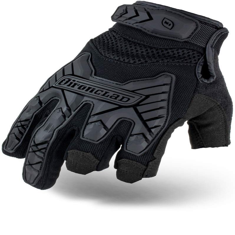 Ironclad Tactical Impact Trigger Gloves, TAA Compliant, Best for Airsoft, Paintball, Machine Washable, Sized XS-XXXXL (1 Pair), Black (IEXT-FRIBLK-07-XXXL)