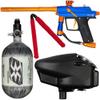 Action Village Azodin Blitz 4 Competition Paintball Gun Package Kit w/Air Tank (Color: Dust Blue/Polished Orange, Tank Size: 68/4500)