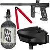 Action Village Empire Axe 2.0 Competition Paintball Gun Package Kit w/Air Tank (Color: Dust Black/Dust Black, Tank Size: 68/4500)