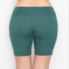 ALWAYS Women's Ribbed 8" Bike Shorts - Premium Soft High Waist Rib Knit Short Yoga Pants Seafoam S view 3