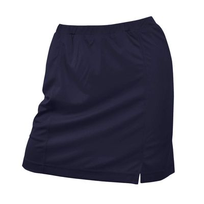 Monterey Club Women's Solid Knit Golf Skort #2946 (Navy, Small)