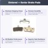 Bike Brake Pads sintered for Avid XO Trail and Guide Series. The Bicycle Replacement Part for OEM Brakes for high Braking Power and Quiet Stops. view 2