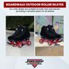 Sure Grip Boardwalk Unisex Outdoor Roller Skate - Suede Material, ABEC 3 Bearings, Soft 78A Motion 62mm Red Wheels - Polyurethane Wheel Material (Red Motion) view 3