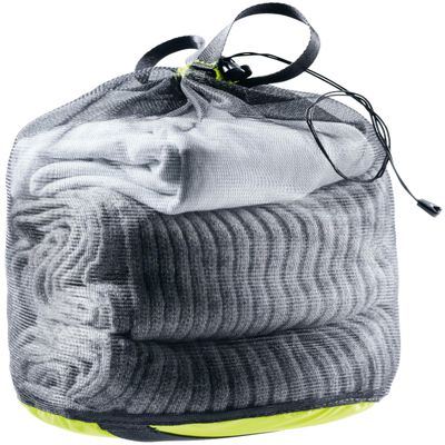 Deuter Mesh Sack 3, Tear-Resistant 3-Liter Pack Sack Storage Accessory for Hiking, Camping & Travel - Citrus-Black