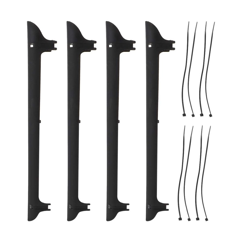 BESPORTBLE 4 Sets of Bike Chain Stickers Bicycle Chainstay Frame Protector Covers Bike Cycling Stickers (Black)