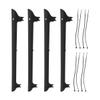 BESPORTBLE 4 Sets of Bike Chain Stickers Bicycle Chainstay Frame Protector Covers Bike Cycling Stickers (Black) view 1