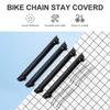 BESPORTBLE 4 Sets of Bike Chain Stickers Bicycle Chainstay Frame Protector Covers Bike Cycling Stickers (Black) view 4