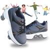 MLyzhe Deformation Roller Shoes Male and Female Skating Shoes Adult Children's Automatic Walking Shoes Invisible Pulley Shoes Skates with Double-Row Deform Wheel view 1