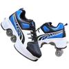MLyzhe Deformation Roller Shoes Male and Female Skating Shoes Adult Children's Automatic Walking Shoes Invisible Pulley Shoes Skates with Double-Row Deform Wheel view 1