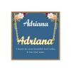 Ldurian Custom Name Necklace, Adriana Name Plate Pendant Necklace Pre Gifts, Charm Necklaces Jewelry for Birthday Anniversary view 1