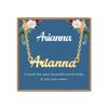 Ldurian Custom Name Necklace, Arianna Name Plate Pendant Necklace Pre Gifts, Charm Necklaces Jewelry for Birthday Anniversary view 1