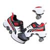 MLyzhe Deformation Roller Shoes Male and Female Skating Shoes Adult Children's Automatic Walking Shoes Invisible Pulley Shoes Skates with Double-Row Deform Wheel view 1
