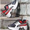 MLyzhe Deformation Roller Shoes Male and Female Skating Shoes Adult Children's Automatic Walking Shoes Invisible Pulley Shoes Skates with Double-Row Deform Wheel view 4