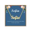 Ldurian Custom Name Necklace, Sofia Name Plate Pendant Necklace Pre Gifts, Charm Necklaces Jewelry for Birthday Anniversary view 1