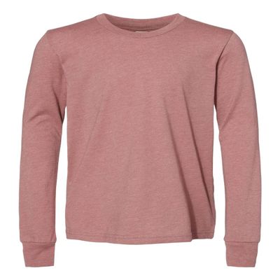 BELLA+CANVAS Jersey Long-Sleeve T-Shirt L Heather Mauve