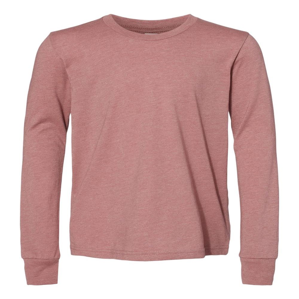 BELLA+CANVAS Jersey Long-Sleeve T-Shirt L Heather Mauve