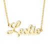 Ldurian Custom Name Necklace, Leslie Name Plate Pendant Necklace Pre Gifts, Charm Necklaces Jewelry for Birthday Anniversary view 1