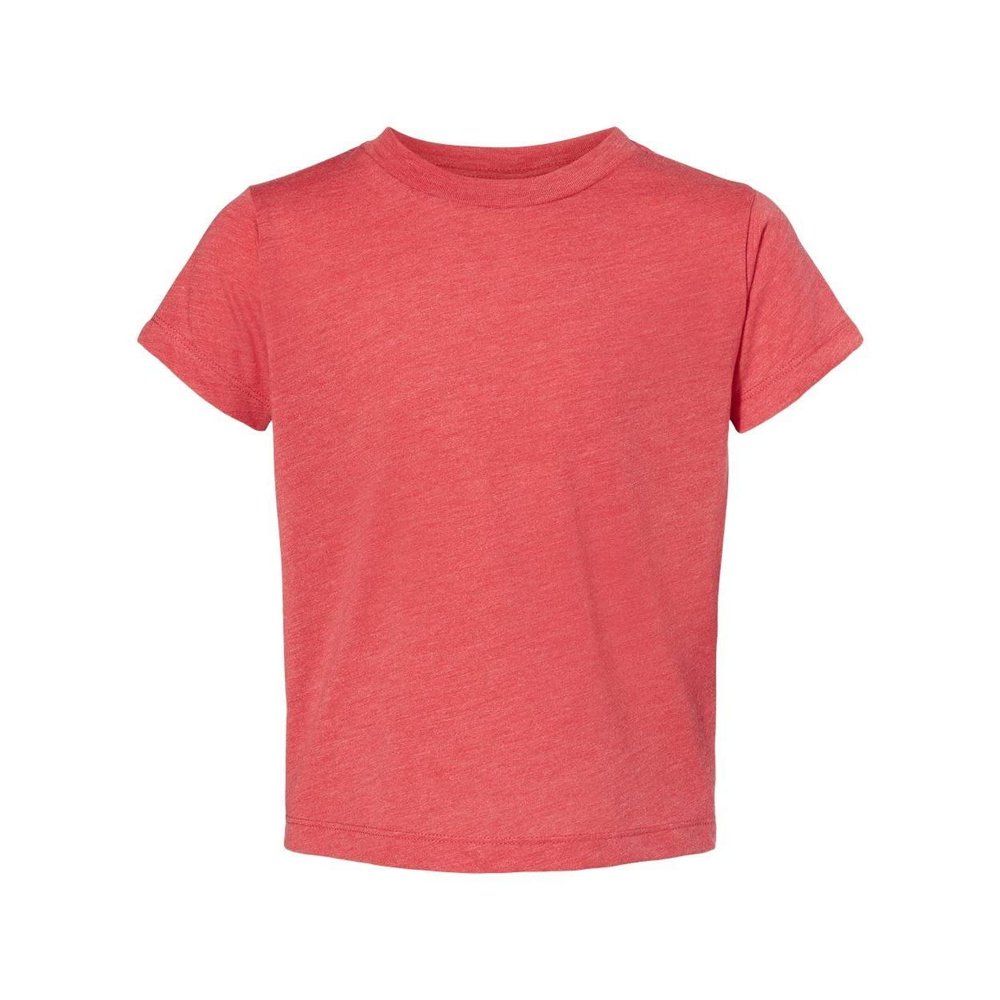 BELLA+CANVAS Toddler Triblend Short-Sleeve T-Shirt 4T RED Triblend