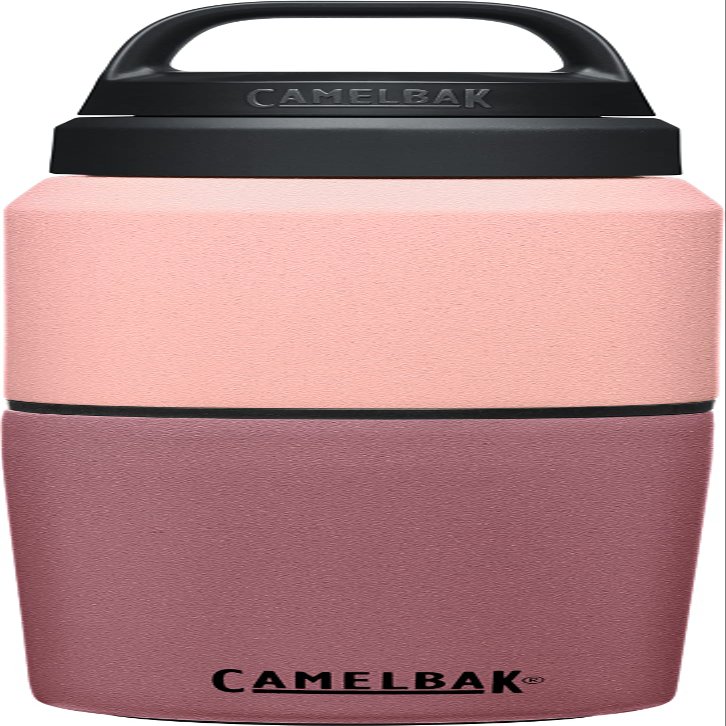 CamelBak Products MultiBev Water Bottle & Travel Cup  Vacuum Insulated Stainless Steel  Terracotta Rose/Camellia Pink  17oz bottle & 12oz cup