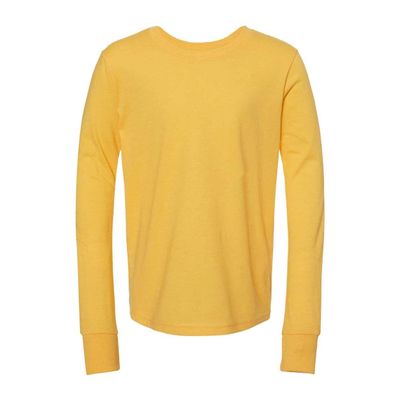 BELLA+CANVAS Jersey Long-Sleeve T-Shirt M HTHR Yellow Gold