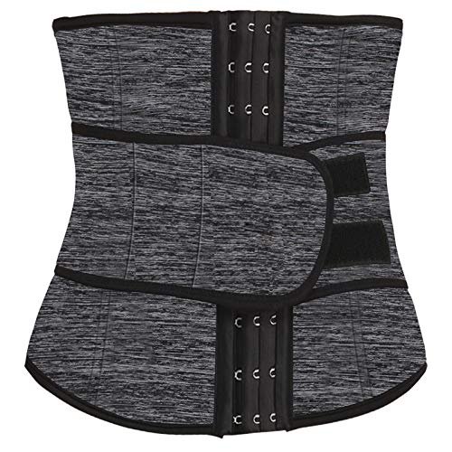 Abelyn Neoprene Sweat Sauna Waist Trainer Cincher Corset Trimmer Belt for Women Beauty, Body Shapewear Slimming Bands (Gray, X-Large)