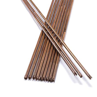 ACCMOS 33" Bamboo Arrow Shaft DIY Wooden Arrows OD 7mm/8mm with Nocks for Archery Accessory Bow Arrow Hunting Target Practice 6/12pcs (OD 7mm, 12pcs)