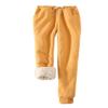 Snoly Women's Winter Fleece Sweatpants Running Active Thermal Sherpa Lined Jogger Pants with Candy Colors(Yellow,X-Large) view 1