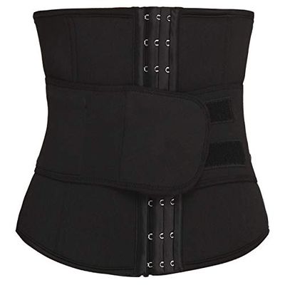 Abelyn Neoprene Sweat Sauna Waist Trainer Cincher Corset Trimmer Belt for Women Beauty, Body Shapewear Slimming Bands (Black, 3X-Large)