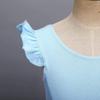 IDOPIP Girls Ruffle Sleeves Ballet Dance Dress Tutu Skirted Leotard for Toddler Kids Ballerina Dress Gymnastics Dancewear Costume Blue 18-24 Months view 4