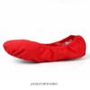 EXCEART Professional Ballet Shoes for Girls Women Soft Sole Dance Shoes Stretch Belt Red view 4