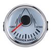 Rudder Angle Indicator 52mm Universal Boat Gauge 0 190ohm Compatible with Most Rudder Sensors 32V Backlight for Yachts and Marine Vessels view 2