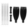 Boat Paddles for Kayak Canoe and Raft Detachable Aluminum Alloy Oars with Floating Design Lightweight -End Portable for Sports and Emergency Use view 1